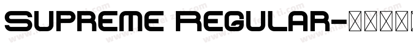 Supreme Regular字体转换